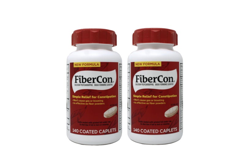 Fibercon Fiber 140 Caplets Each by Fibercon Pack of 2